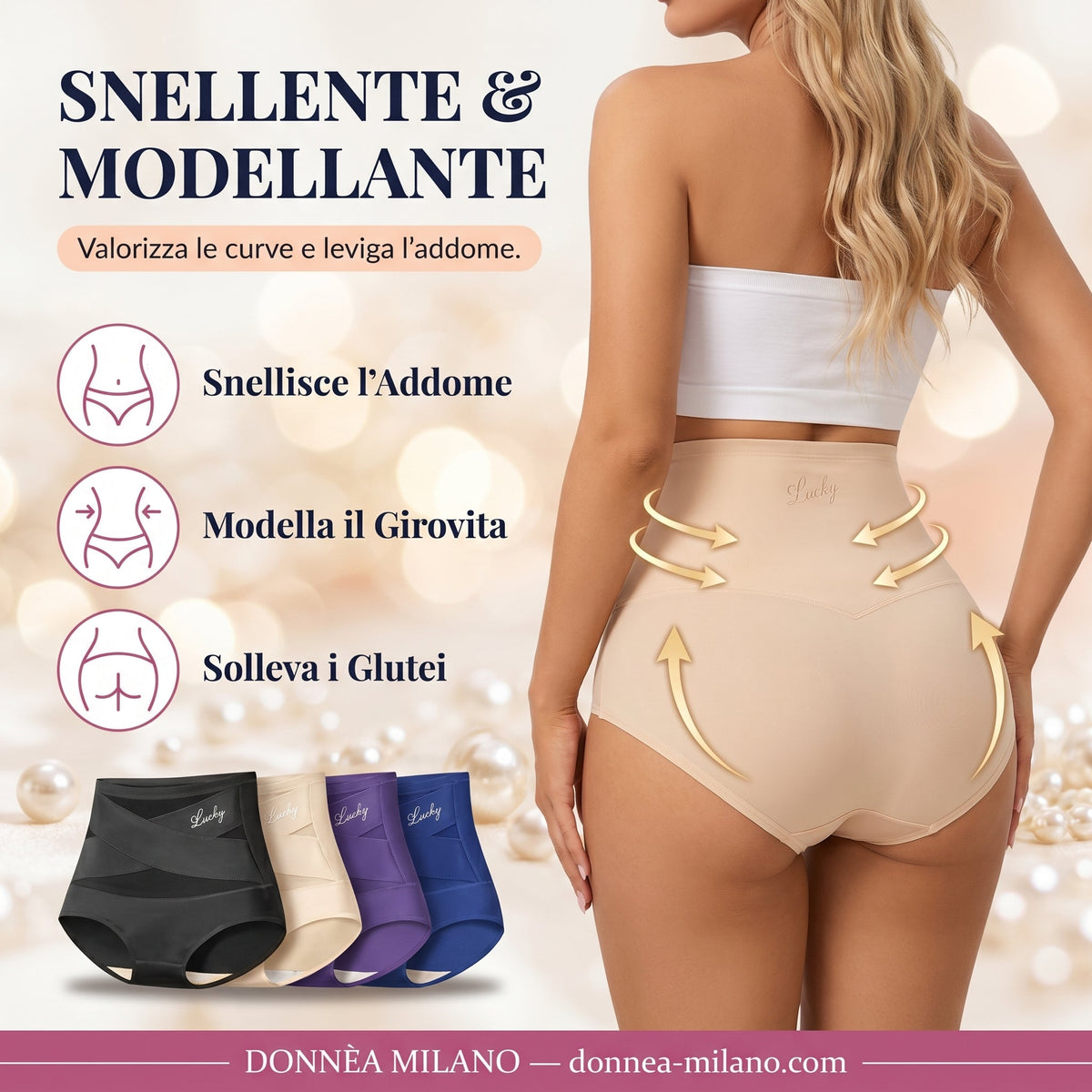 Slip Modellante Vita Alta — Controllo Addome Senza Cuciture